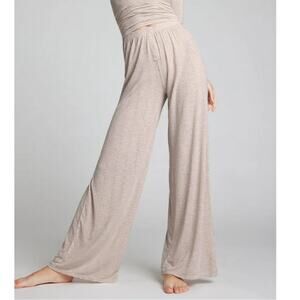 Negative Underwear Whipped Track Pants Wide Leg Palazzo Pull On Sand Size M